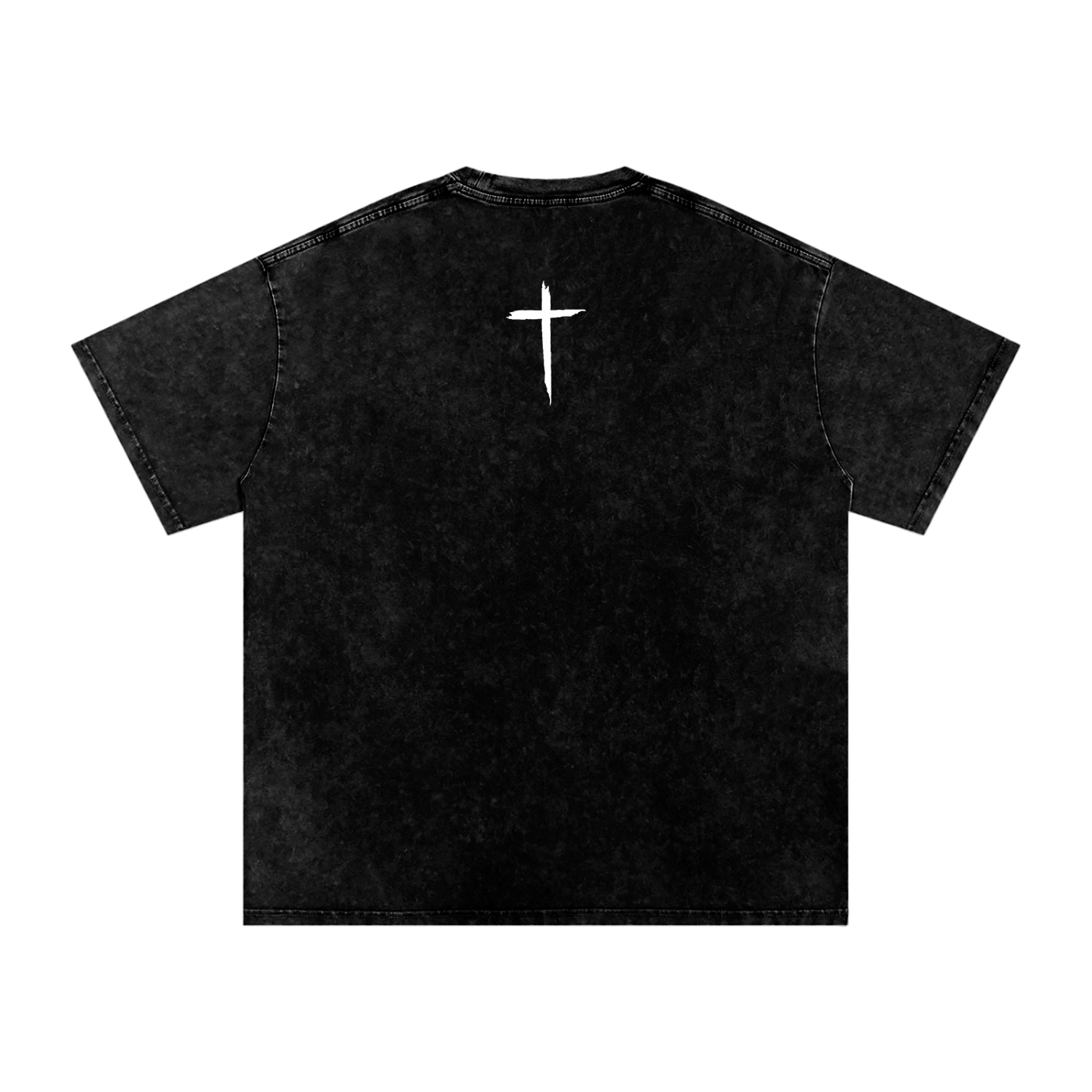 Jesus Design Acid Wash T-Shirt