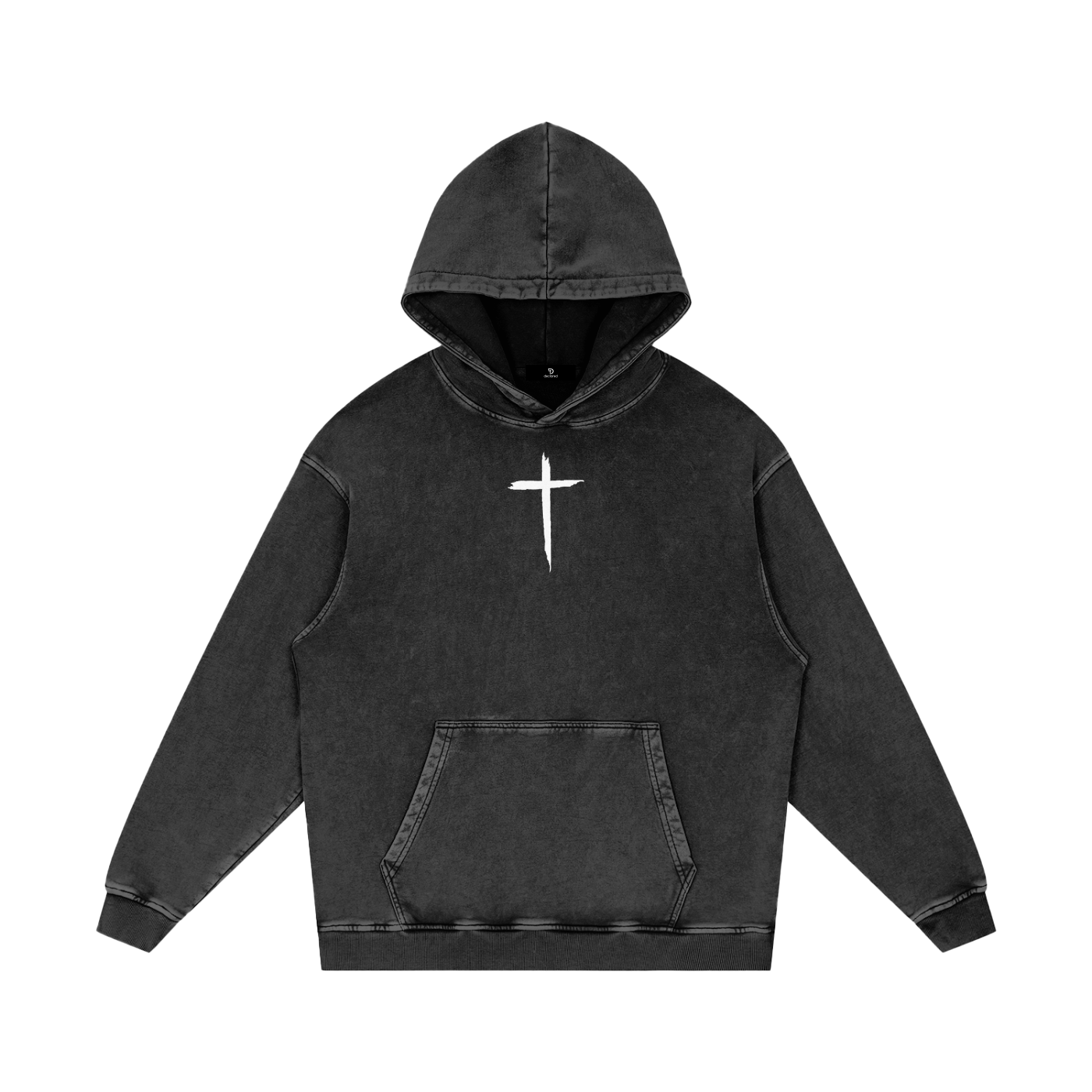 Seraphim Angel Acid Wash Hoodie