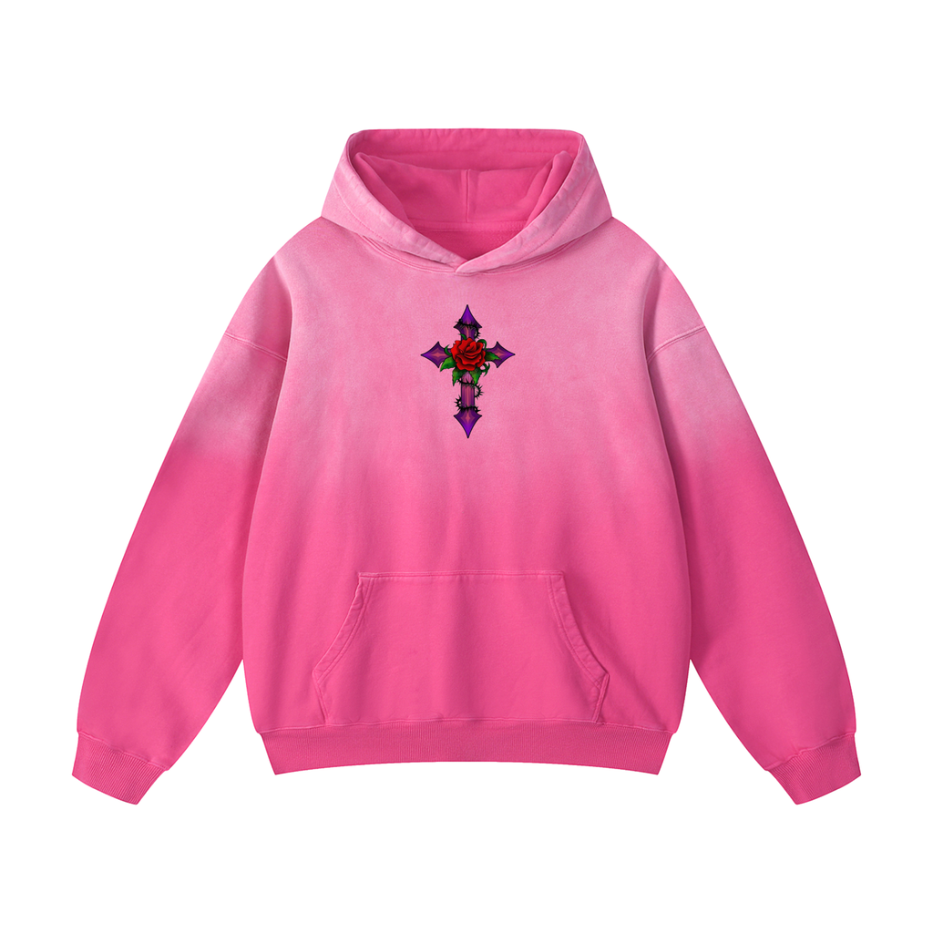 Madonna City Virgin Mary Pink Hoodie